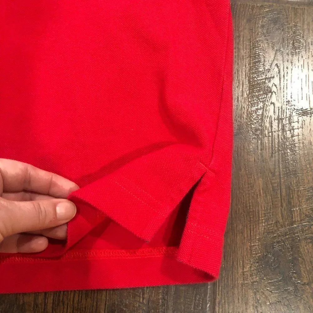 Disneyshopping.com Men’s Large Red Embroidered Mickey Mouse‎ Polo Shirt Don